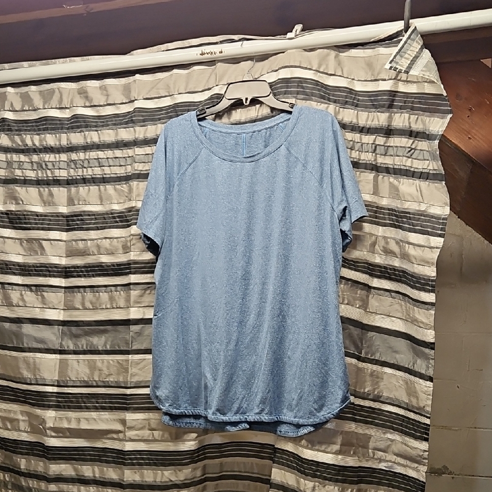 Light Blue Short Sleeve Top